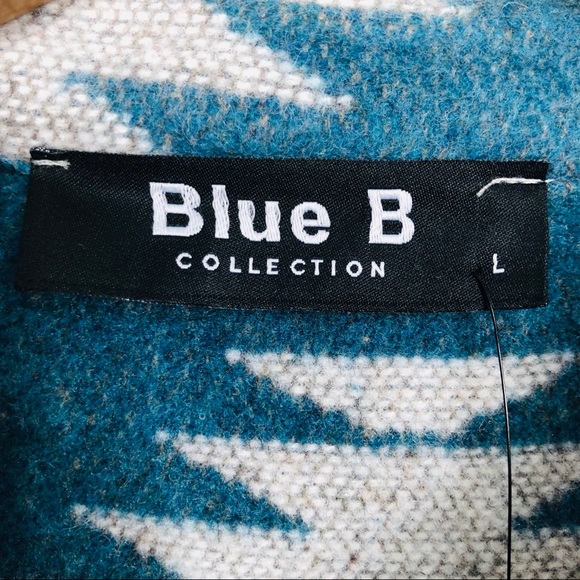 Aztec Tribal Jacket Oversized Heavy Flannel Shacket - Picture 6 of 12